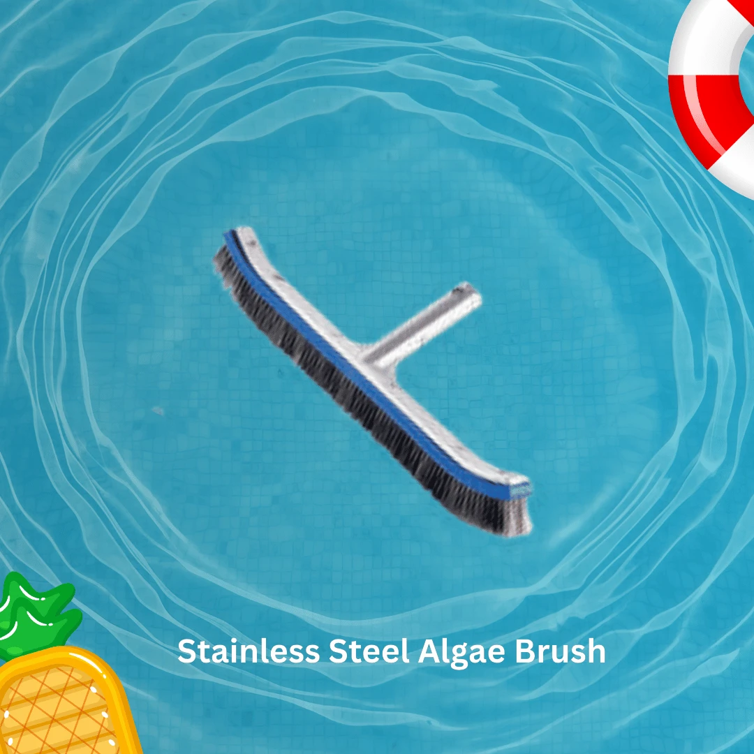 Stainless Steel Algae Brush with Aluminium Back – 18"  