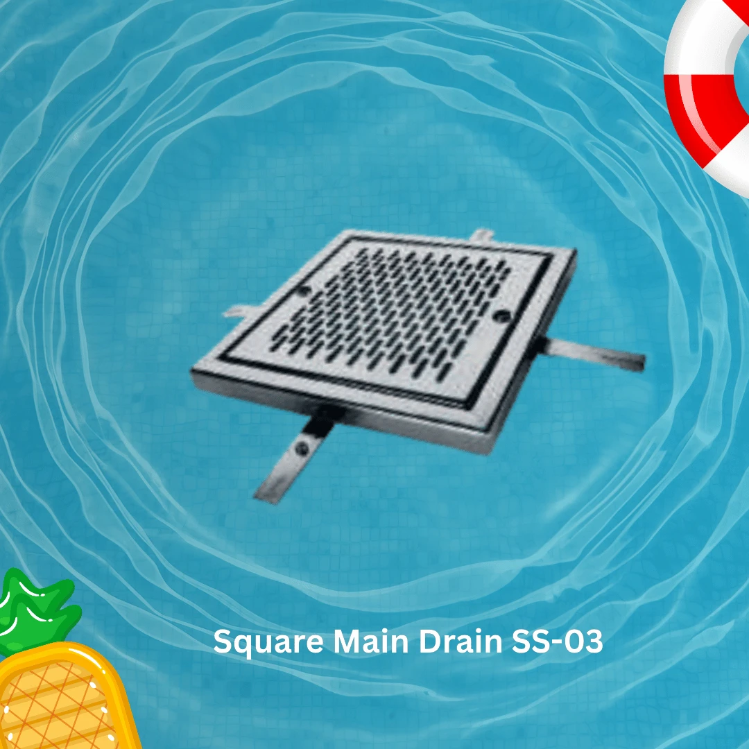 Square Main Drain (SS-03)  