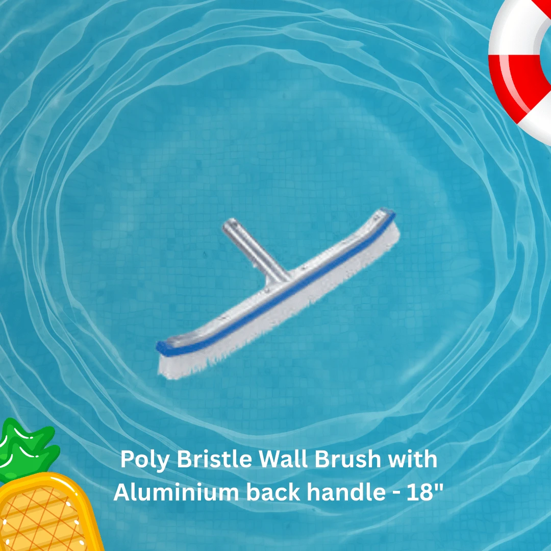 Poly Bristle Wall Brush with Aluminium Back Handle – 18"  