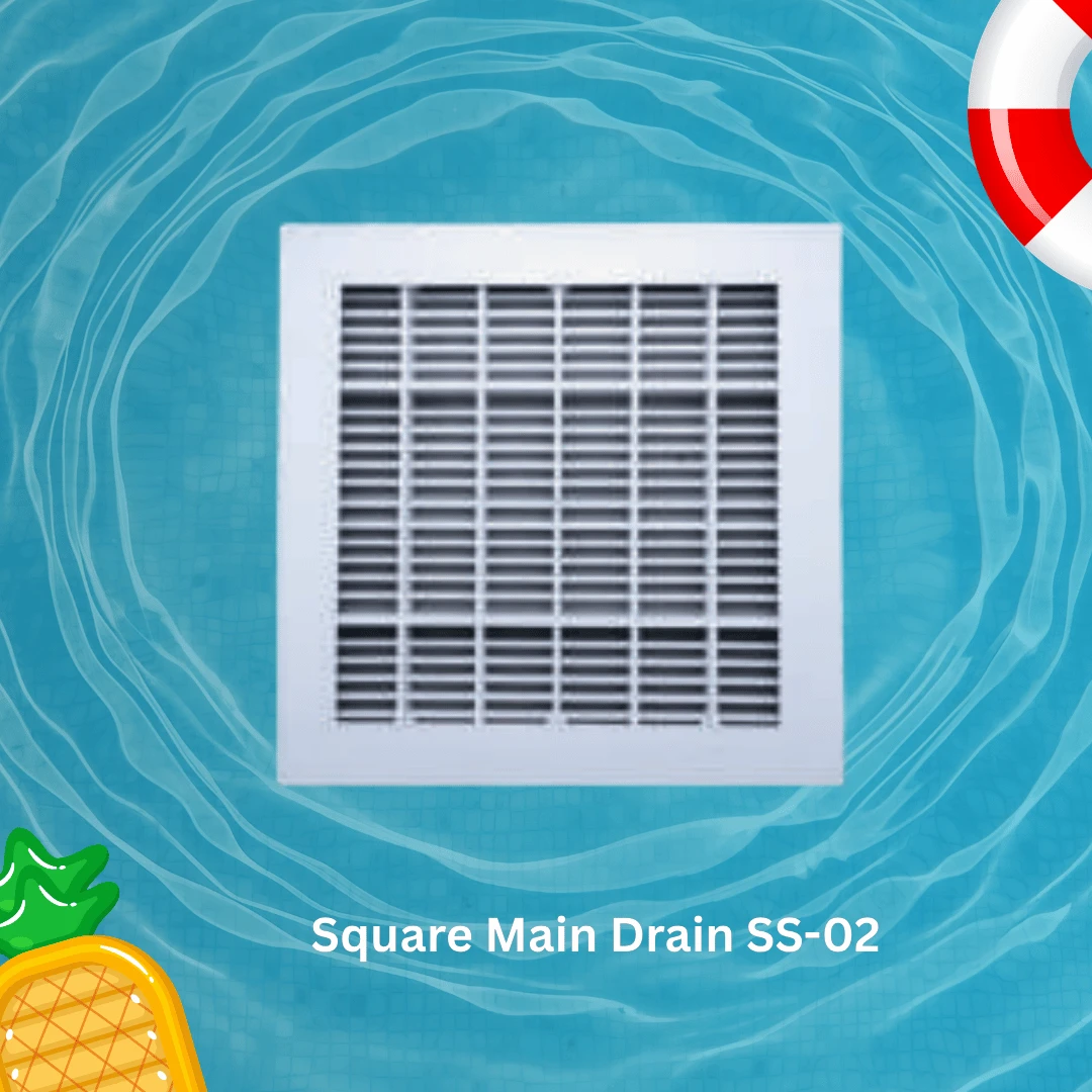 Square Main Drain (SS-02)  